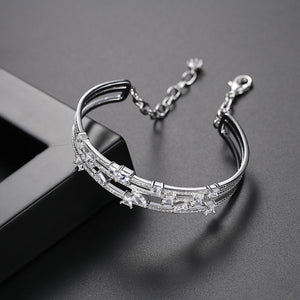 Adjustable Swiss Zircon Bracelet - Enumu