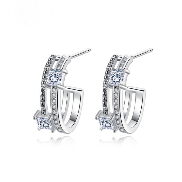 Small Solitaire Hoops - Enumu