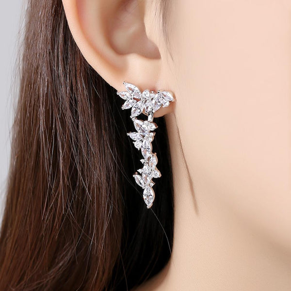 WGP Flower Dangle Earrings - Enumu