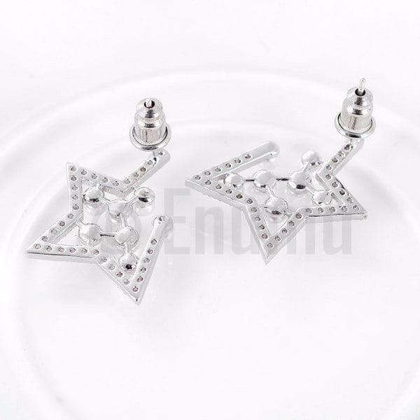 Open Star Pearl Studs - Enumu