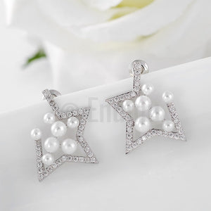 Open Star Pearl Studs - Enumu