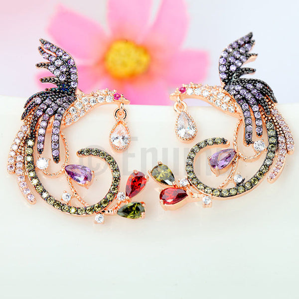 Designer Bird Super Big Stud Earrings - Enumu