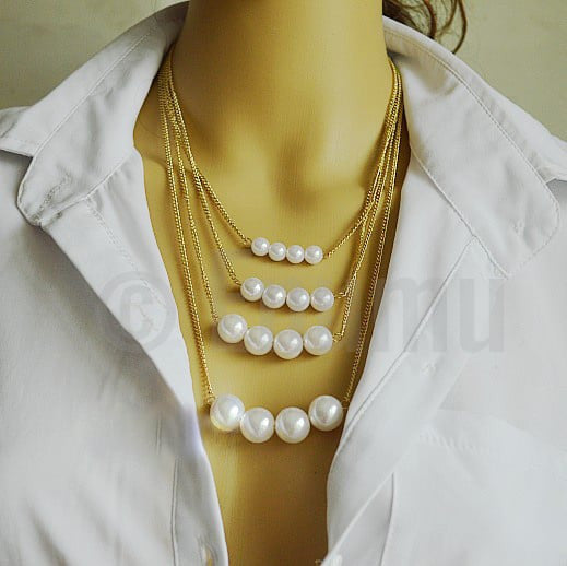 Pearl Layered Necklace – Elaa
