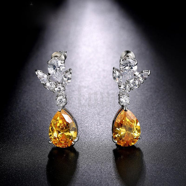 Yellow Citrine Necklace set - Enumu