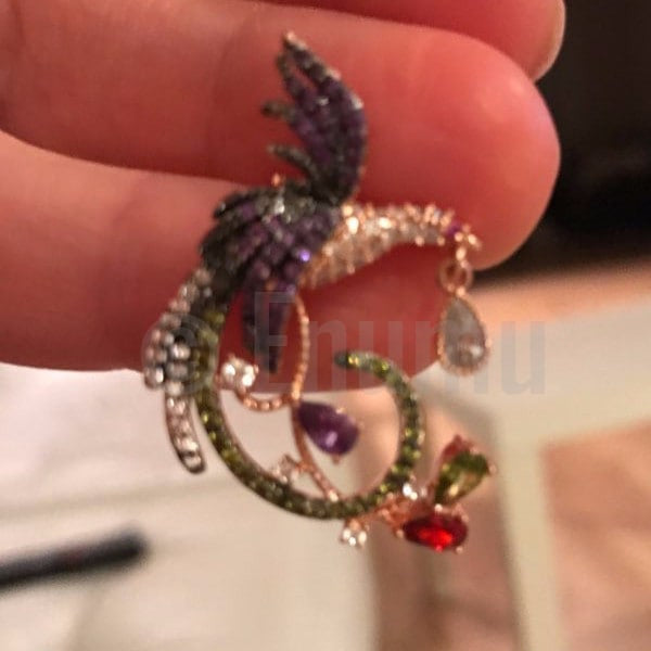 Designer Bird Super Big Stud Earrings - Enumu