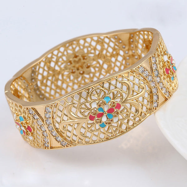 Rare Chinese Export Ladybug and Flower Enamel Bracelet – Stacey Fay Designs