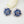 Load image into Gallery viewer, Huge Blue Sapphire Flower Studs - Enumu
