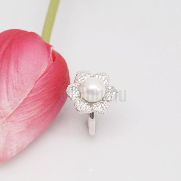 Flower Pearl Ring - Enumu