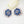 Load image into Gallery viewer, Huge Blue Sapphire Flower Studs - Enumu
