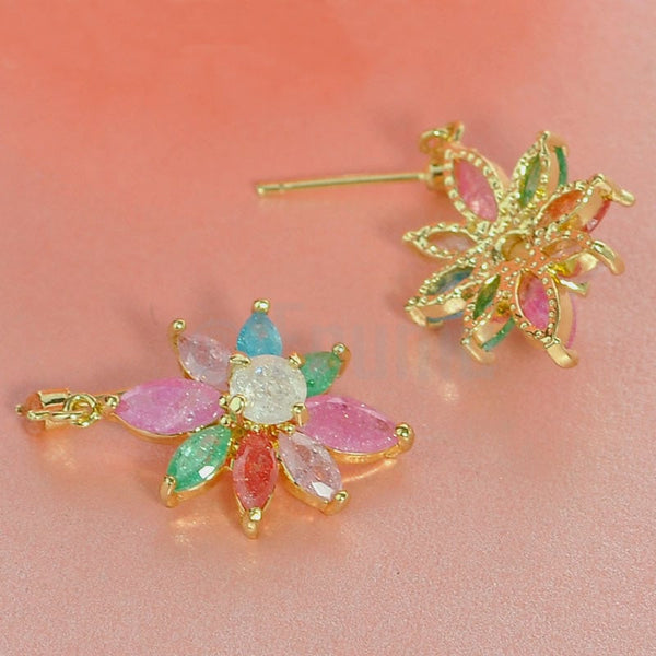 Multi Color Ice Shine Earrings - Enumu