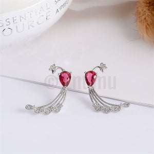 Ruby Peacock Small Studs - Enumu