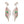 Load image into Gallery viewer, Super Long Multi Colour Dangle Earrings - Enumu
