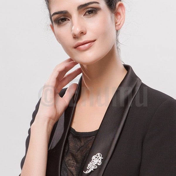Pearl and Swiss Zircon Brooch - Enumu