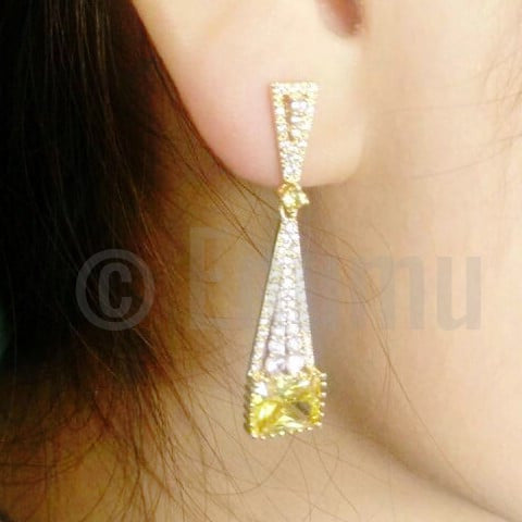 Pink Tourmaline Drop Dangle Earrings - Enumu