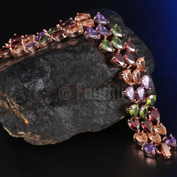 Three Line Multi Colour Bracelet - Enumu