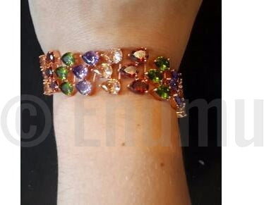 Three Line Multi Colour Bracelet - Enumu
