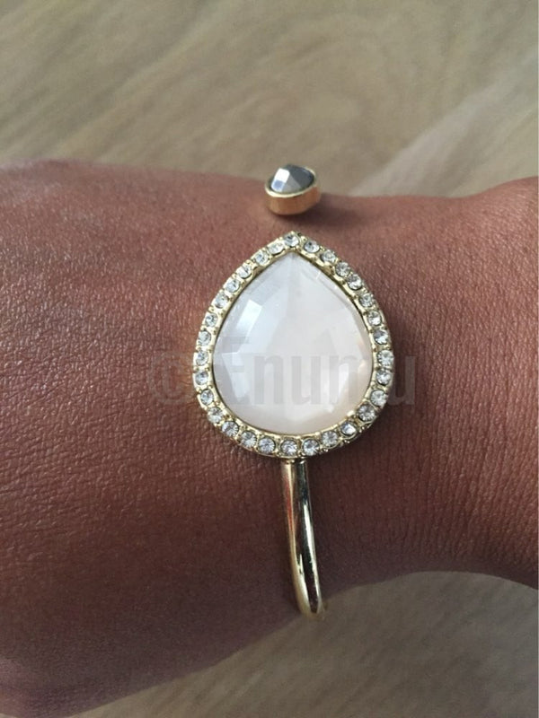 Water Drop Opal Bracelet Cuff - Enumu
