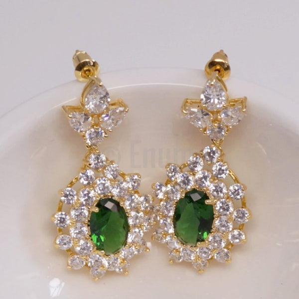 YGP Emerald Drop Earrings - Enumu