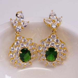 YGP Emerald Drop Earrings - Enumu