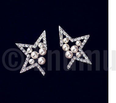 Open Star Pearl Studs - Enumu