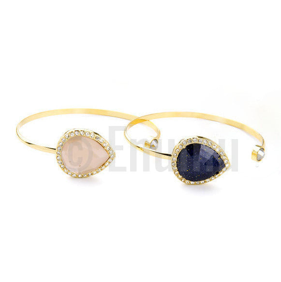 Water Drop Opal Bracelet Cuff - Enumu