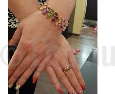 Three Line Multi Colour Bracelet - Enumu