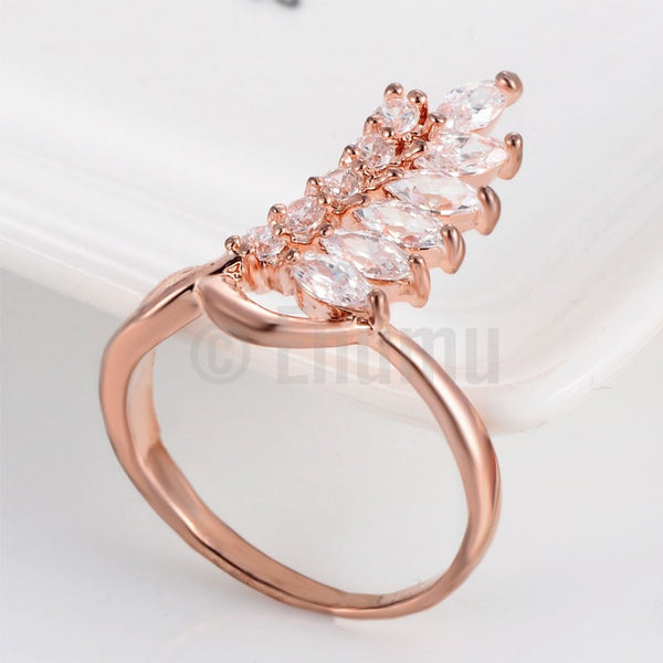 Designer CZ One line Ring - Enumu
