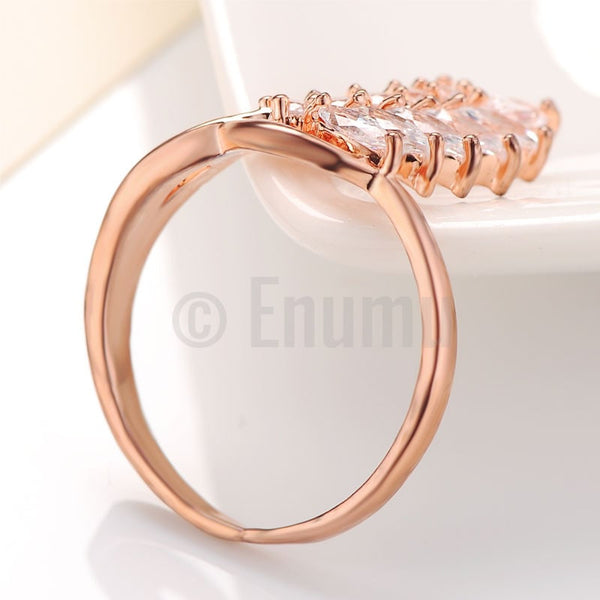 Designer CZ One line Ring - Enumu