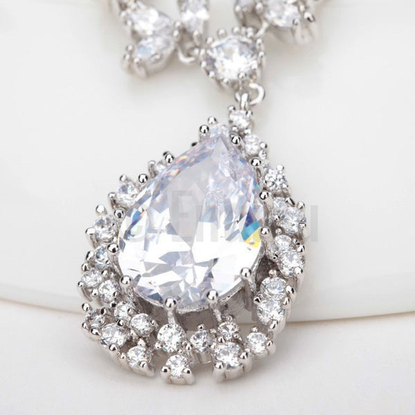 Diamond Drop Necklace set - Enumu