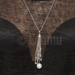 Super Long Pearl Pendant with Chain - Enumu