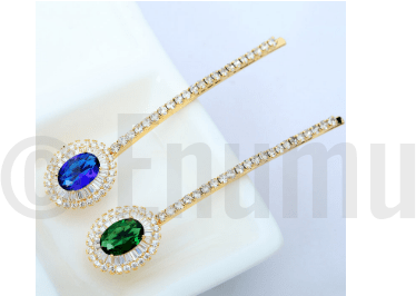 YGP Emerald Hair Clip - Enumu