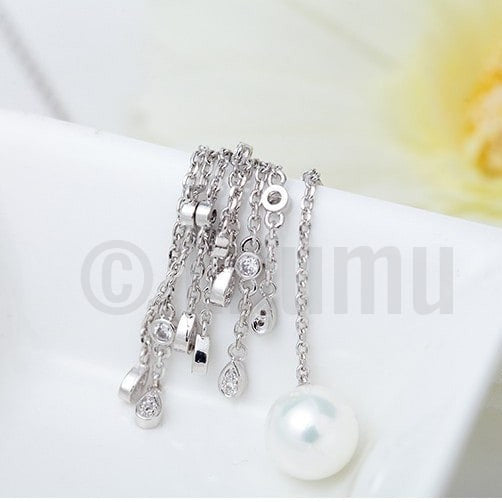 Super Long Pearl Pendant with Chain - Enumu