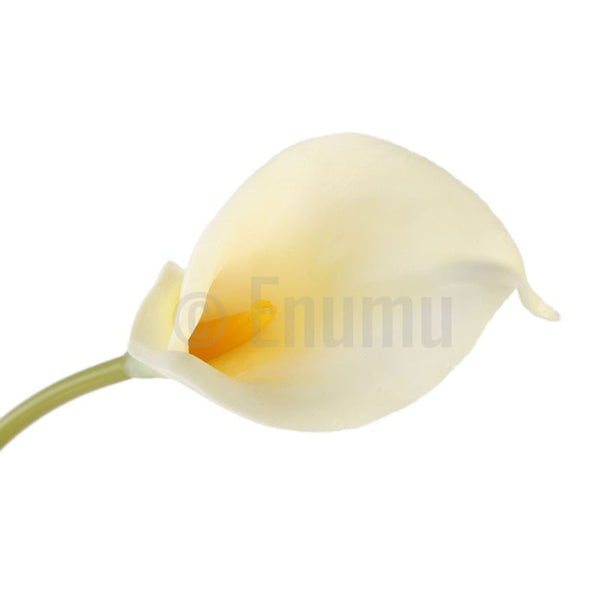 10 Pcs White Calla Lilies Artificial Flowers - Enumu