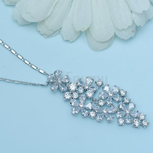 Flower Bouquet Pendant with Chain - Enumu