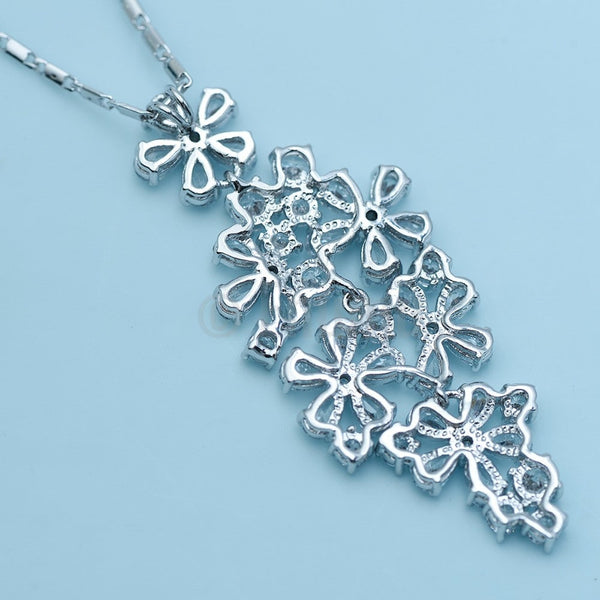 Flower Bouquet Pendant with Chain - Enumu