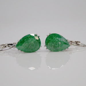 WGP Green Ice Stone Clip on Earrings - Enumu