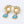 Load image into Gallery viewer, Pearl and Light Blue Dangle Earrings - Enumu
