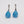 Load image into Gallery viewer, WGP Blue Ice Stone Clip on Earrings - Enumu
