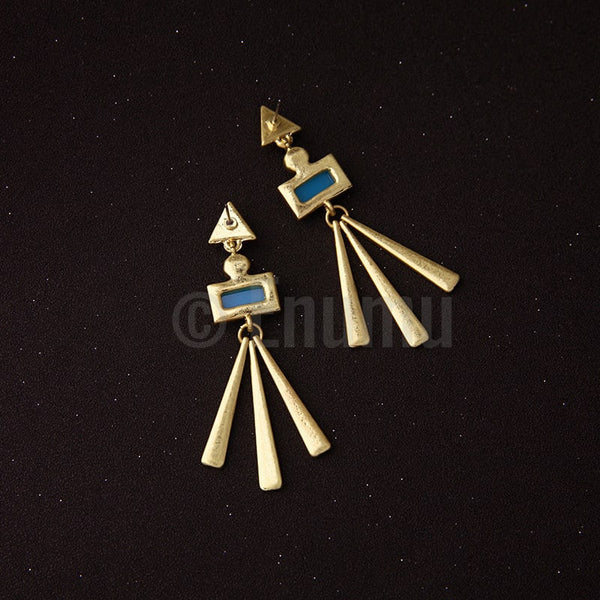 Geometric Arrow Dangle Earrings - Enumu