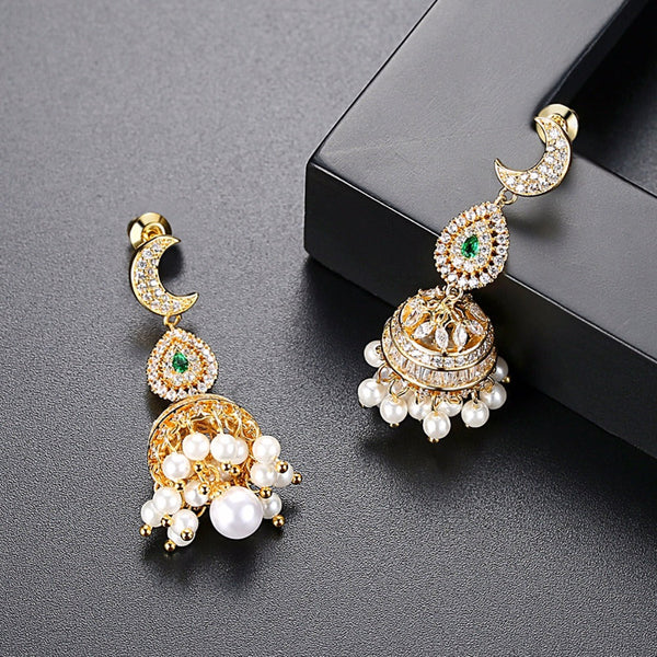 Long Dangle Festive CZ Jhumki / Jhumka - BACK IN STOCK - Enumu