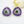 Load image into Gallery viewer, Amethyst and Emerald Studs - Enumu
