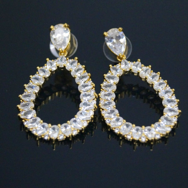 YGP Swiss Zircon Dangle Earrings - Enumu