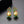 Load image into Gallery viewer, YGP Gold Pearl Emerald Ruby Studs - Enumu
