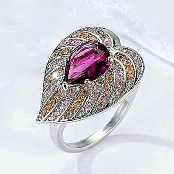 Purple Leaf Ring - Enumu