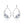 Load image into Gallery viewer, WGP Swiss Zircon Dangle Earrings - Enumu
