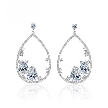 WGP Swiss Zircon Dangle Earrings - Enumu