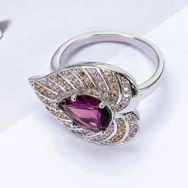 Purple Leaf Ring - Enumu