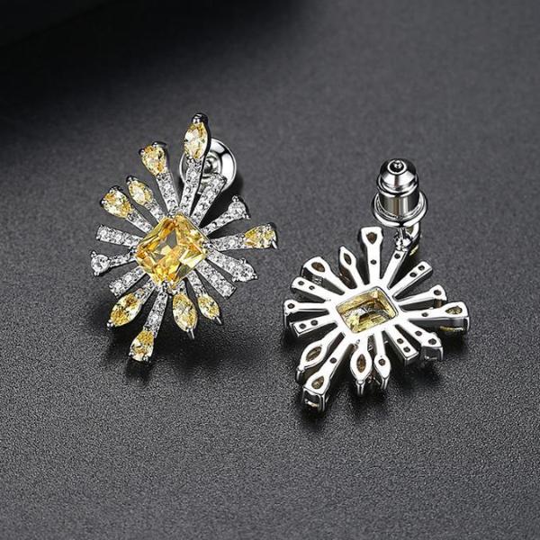 Citrine CZ Studs - Enumu