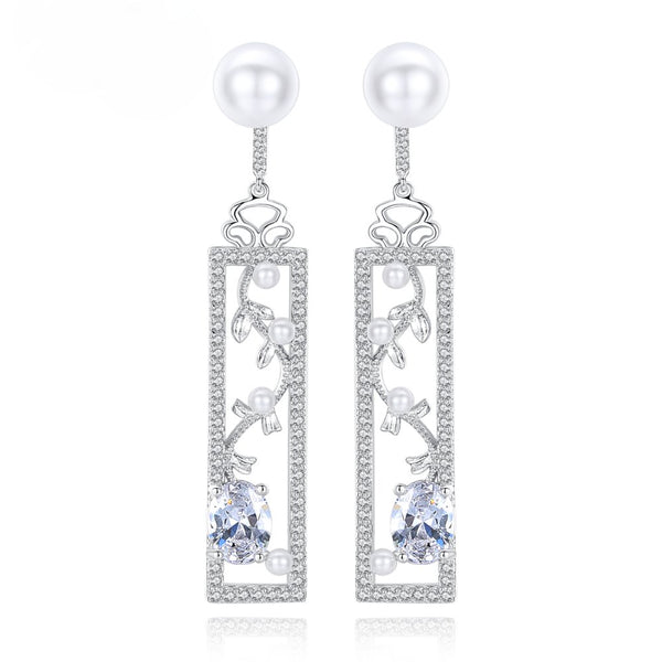 Pearl Vine Designer Earrings - Enumu