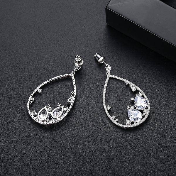 WGP Swiss Zircon Dangle Earrings - Enumu